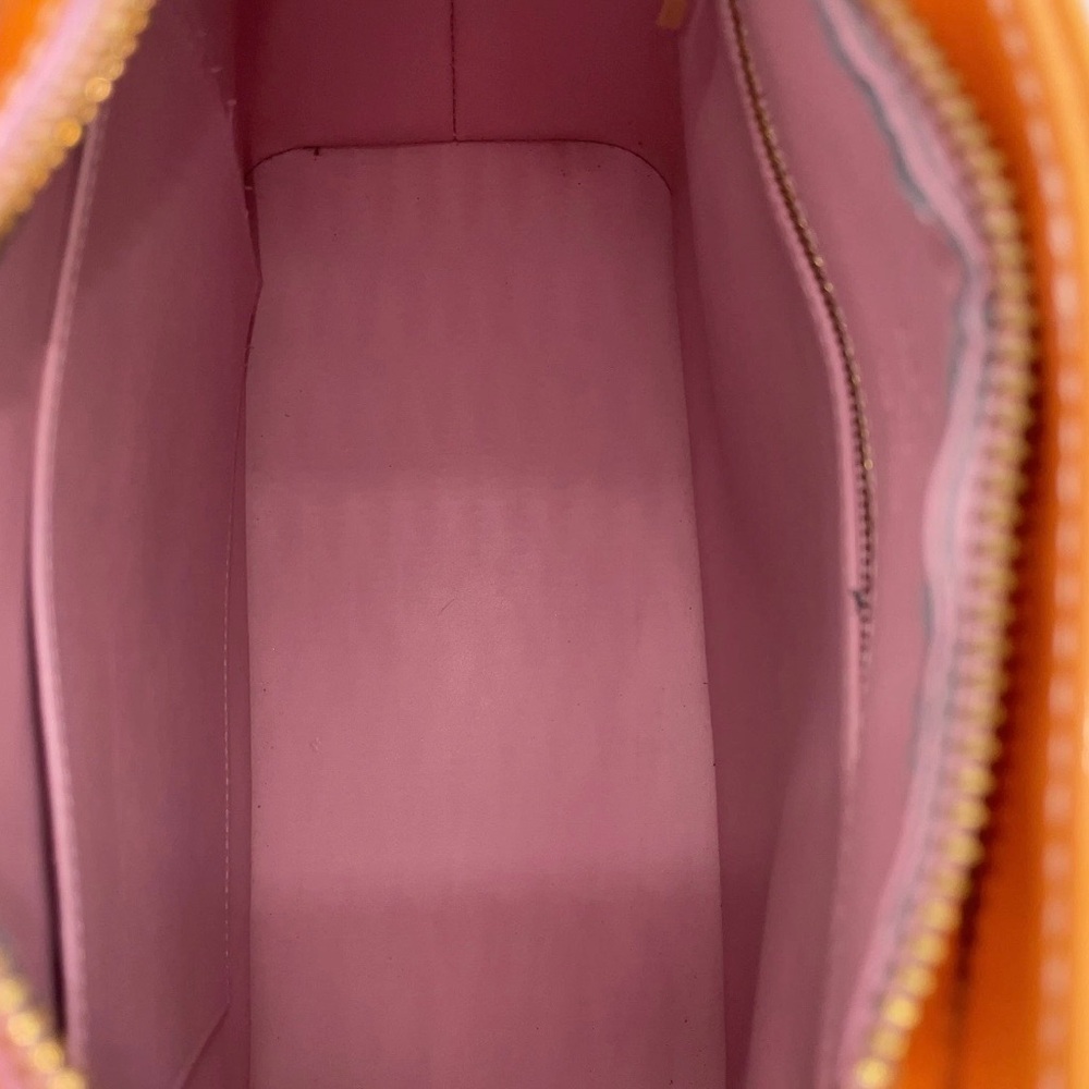 Louis Vuitton Orange Vernis Monogram Small Tote - Picture 9 of 13
